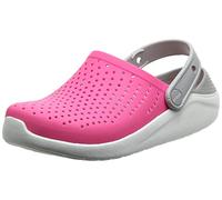 Crocs Literide Clog K, Chanclas para Niñas, color Rosa (Electric Pink/White), talla 36-37