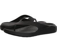 Crocs LiteRide Flip, Chanclas Unisex Adulto, Negro (Black/Slate Grey 0dd), 45/46 EU
