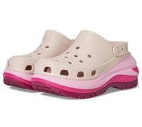 Crocs Mega Crush Clog - Zuecos unisex - Parte superior termoplástica - Correa ajustable para el tobillo - Flexibles - Banda de rodadura de goma, Cuarzo/Multi-mate, 10 Women/8 Men