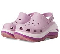 Crocs Mega Crush Clog - Zuecos unisex - Parte superior termoplástica - Correa ajustable para el tobillo - Flexibles - Banda de rodadura de goma, Hortensia, 6 Women/4 Men
