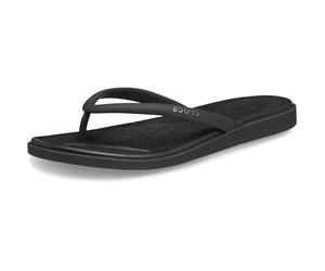 Crocs Miami Matte Round Toe Flip, negro, 6 UK Women