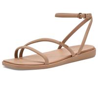 Crocs Miami - Sandalias planas con correa al tobillo para mujer, color chocolate leche, talla 7, marrón (Milk Chocolate), 39/40 EU