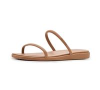 Crocs Miami - Sandalias planas de dos correas para mujer, color chocolate leche, talla 8, marrón (Milk Chocolate), 41/42 EU