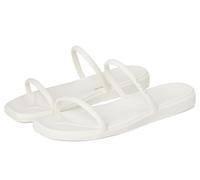 Crocs Miami - Sandalias planas de dos correas para mujer, color tiza, talla 8, Tiza., 41/42 EU
