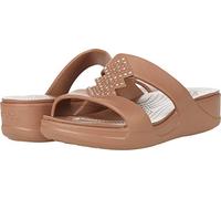 Crocs Monterey Shimmer Slip On Wedge Mujer Cuneo, Oro (Bronze), 42/43 EU