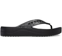 Crocs Mujer Baya Platform Flip Chancla de dedo, Black, 34/35 EU