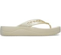 Crocs Mujer Baya Platform Flip Chancla de dedo, Bone, 42/43 EU