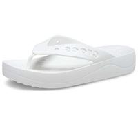 Crocs Baya Platform Flip, Chanclas Mujer, Blanco, 42 EU