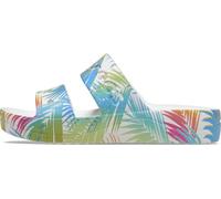 Crocs Mujer Baya Platform Trop Print Amazon Sandal Sandalia, White/Multi, 42/43 EU