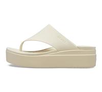 Crocs Mujer Brooklyn Flip Chancla de dedo, Bone, 38/39 EU
