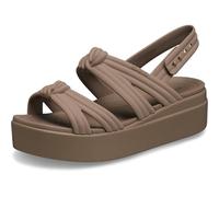 Crocs,Mujer,Brooklyn Knot Low Wedge,Café con leche,38-39