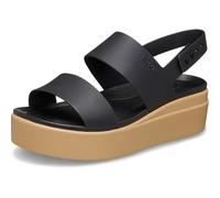 Crocs,Mujer,Brooklyn Low Wedge,Negro/Anacardo,34-35