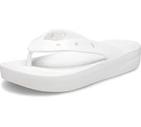 Crocs Mujer Classic Platform Flip W Chancla de dedo, White, 39/40 EU