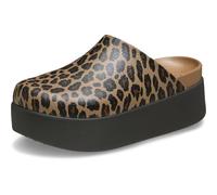 Crocs,Mujer,Dylan Platform Animal Clog,Sepia/Leopardo,37-38