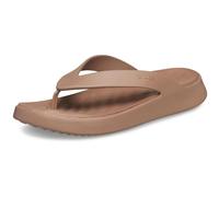 Crocs Mujer Getaway Flip Chancla de dedo, Latte, 34/35 EU