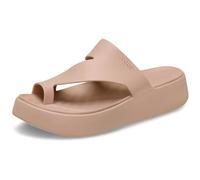 Crocs Mujer Getaway Platform Toe Loop Sandalia, Pink Caramel, 42/43 EU
