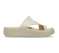 Crocs Mujer Getaway Platform Toe Loop Sandalia, Sandstone, 34/35 EU