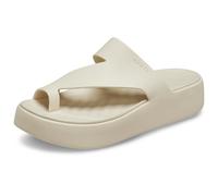 Crocs Mujer Getaway Platform Toe Loop Sandalia, Sandstone, 37/38 EU