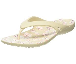 Crocs Mujer Kadee II Graphic Flip W Chancla de dedo, Winter White/Multi, 39/40 EU