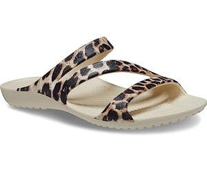 Crocs Mujer Kadee II Graphic Sandal W Sandalia, Winter White/Multi, 41/42 EU