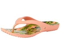 Crocs Mujer Kadee II Palm Print Flip W Chancla de dedo, Papaya, 41/42 EU