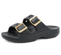 Crocs,Mujer,Saturday Metallic Buckle Sandal W,Negro,39-40