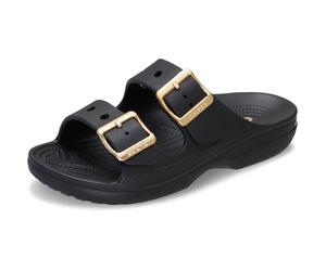 Crocs,Mujer,Saturday Metallic Buckle Sandal W,Negro,42-43