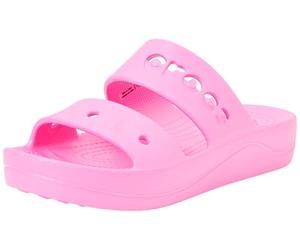 Crocs Mujer Via Platform Sandal Sandalia, Electric Pink, 42/43 EU