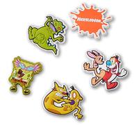 Crocs Nickelodeon Throwback - Paquete de 5 dijes unisex para zapatos, talla única, Nickelodeon Throwback - Paquete de 5, Talla única