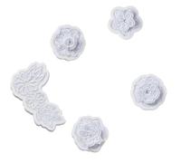 Crocs Paquete de 5 dijes unisex para zapatos, diseño floral, color blanco, talla única, multicolor, Talla única