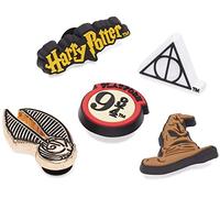 Crocs Paquete de 5 dijes unisex para zapatos, Jibbitz, símbolo de Harry Potter, talla única, Símbolo de Harry Potter, One Size