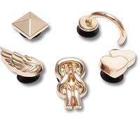 Crocs Paquete de 5 dijes unisex para zapatos, talla única, Elevated Gold Gurl - Paquete de 5, Talla única