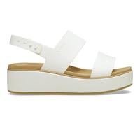Crocs Sandalias Brooklyn de cuña baja, para mujer, 6