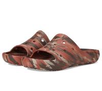 Crocs Sandalias clásicas Slide 2.0 unisex para adultos, Café/Multi, 7 Women/5 Men