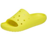 Crocs Sandalias clásicas V2 unisex para adultos, Amarillo (Cyber Yellow), 11 Women/9 Men