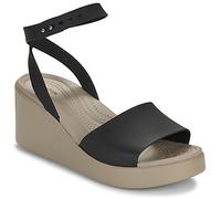 Crocs Sandalias mujer Brooklyn con cuña y correa al tobillo Negro 39/40