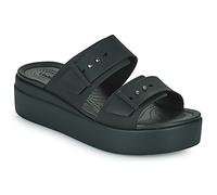 Crocs Mujer Brooklyn Buckle Low Wedge Sandalia, Black, 41/42 EU