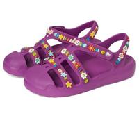 Crocs Sandalias de pescador clásicas unisex para niños (niño pequeño y grande), Grapeberry, 6 Big Kid