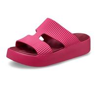 Crocs Sandalias Getaway con plataforma y correa en H para mujer, Dragon Fruit, 39/40 EU