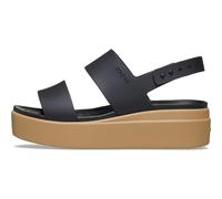 Crocs,Mujer,Brooklyn Low Wedge,Negro/Anacardo,34-35