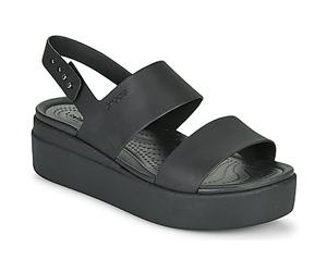Crocs Sandalias planas CROCS BROOKLYN LOW WEDGE W in Negro 37 / 38