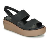 Crocs Mujer Brooklyn Low Wedge Sandalia, Black/Mushroom, 38/39 EU