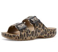 Crocs Sandalias Saturday Animal W, Sepia/Leopard, 7 UK Mujer