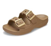 Crocs, Sandalias Saturday con Hebilla metálica para Mujer, Sepia, Talla 8 para Mujer