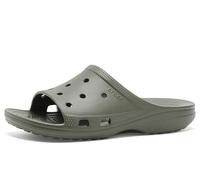 Crocs Sandalias Saturday para hombre, color verde oliva polvoriento, talla 9 para hombre