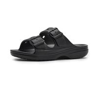 Crocs Sandalias Saturday para mujer, color negro, talla 8 para mujer