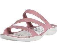 Crocs Sandalias Swiftwater para mujer, Cassis Pearl White, 33/34 EU