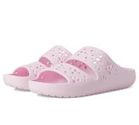 Crocs Sandalias unisex clásicas con corte floral, Pink, 39/40 EU