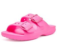 Crocs Sandalias unisex para niños, Saturday K, color rosa ponche, talla 1