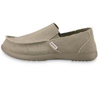 Crocs Santa Cruz - Zapatillas de deporte de tela para hombre, Beige (Khaki/Khaki 261), 42-43